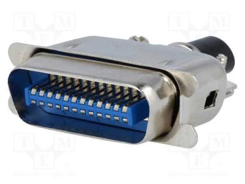 Conector: Centronics, Ficha, Macho, Pin: 24, Solda, com Cabo