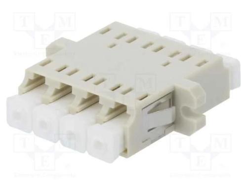 Conector: Fibra Ótica, Tomada,Conector, Quad,De Passo Múltiplo