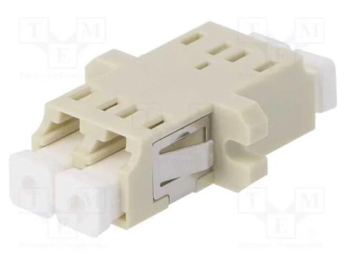Conector: Fibra Ótica, Tomada,Conector, Lc, Fêmea, Faixas: 2, Bege