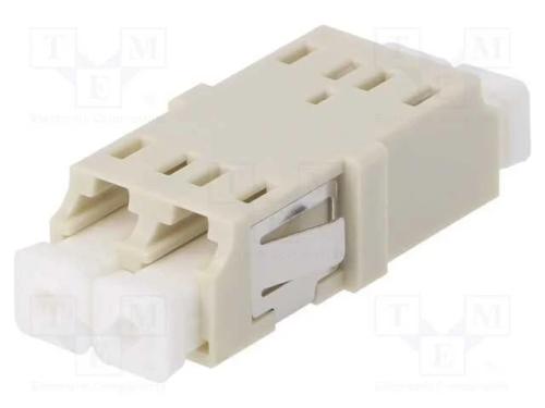 Conector: Fibra Ótica, Tomada,Conector, Lc, Fêmea, Faixas: 2, Bege