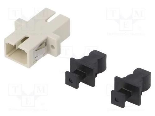 Conector: Fibra Ótica, Tomada,Conector, Sc, Fêmea, Faixas: 1, Bege