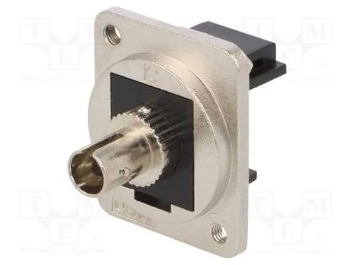 Conector: Fibra Ótica, Conector, St,Em Ambos Os Lados, Mat: Metal