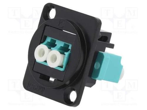 Conector: Fibra Ótica, Conector, Duplex de Passo Único, Cat: Om3