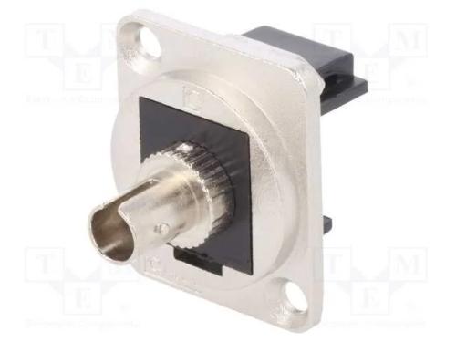 Conector: Fibra Ótica, Conector, St,Em Ambos Os Lados, Mat: Metal