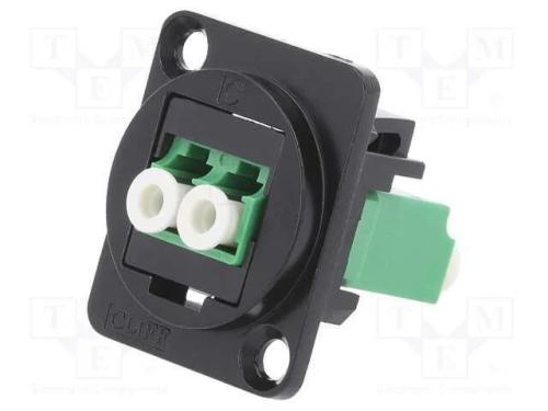 Conector: Fibra Ótica, Conector, Duplex de Passo Único, Ft