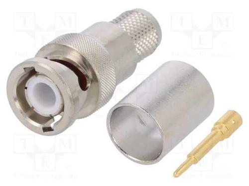 Ficha, BNC, macho, simples, 50O, CNT-400, solda,c.