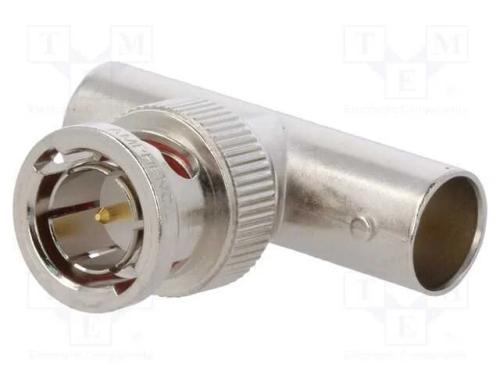 T- conector, BNC tomada x2,BNC ficha, 75O, dourado