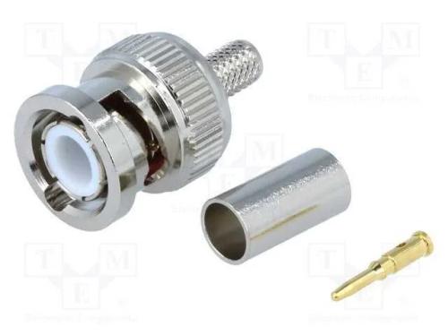 Ficha, BNC, macho, simples, 50O, B9907,RG58, max:.