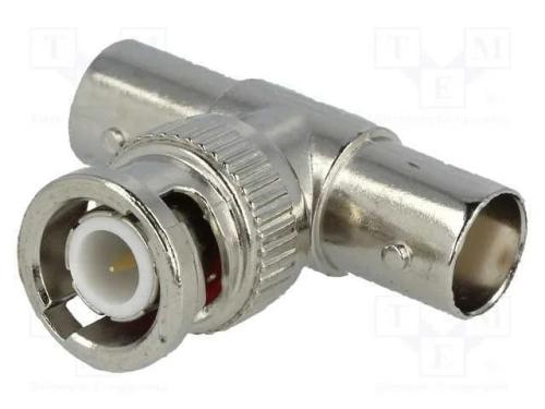 T- conector, BNC tomada x2,BNC ficha, 50O