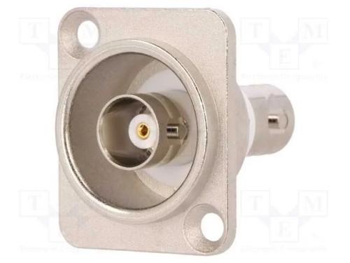 Conector, Tomada Bnc,Em Ambos Os Lados, Isoladas, 50o, Prateado
