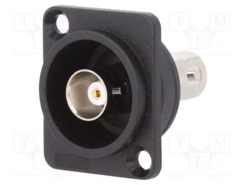 Conector, Tomada Bnc,Em Ambos Os Lados, 50o, Preta, Ft, 19x24mm
