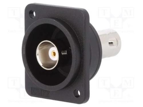 Conector, Tomada Bnc,Em Ambos Os Lados, 50o, Preta, Mat: Plástico