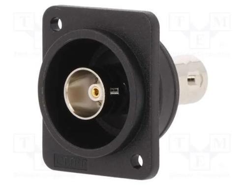 Conector, Tomada Bnc,Em Ambos Os Lados, 75o, Preta, Mat: Plástico
