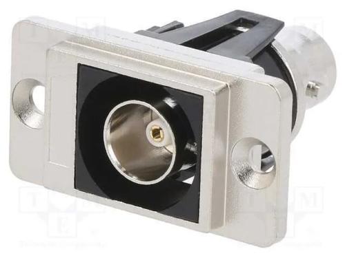 Conector, tomada BNC,em ambos os lados, 75O, prat.