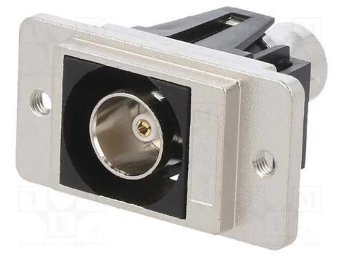 Conector, tomada BNC,em ambos os lados, 75O, prat.