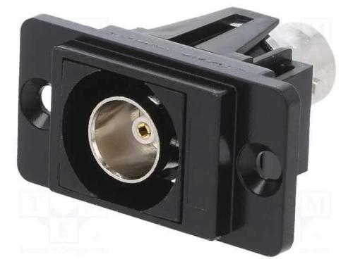 Conector, tomada BNC,em ambos os lados, 75O, pret.