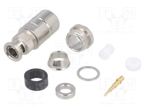 Ficha, BNC, macho, simples, 50O, RG213,RG214,RG21.