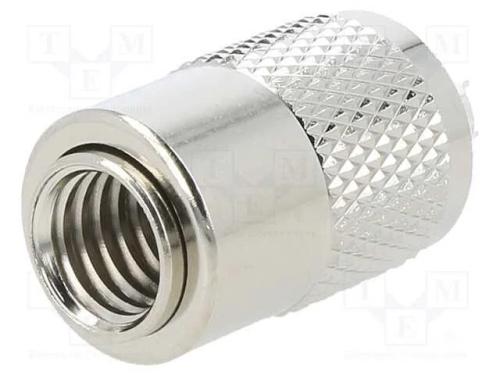 Ficha, UHF (PL-259), macho, simples, solda, com c.