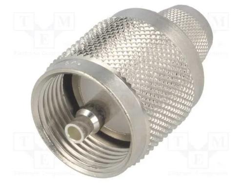 Ficha, UHF (PL-259), macho, simples, RG214, cerra.