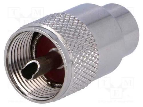 Ficha, UHF (PL-259), macho, simples, RG213, solda.