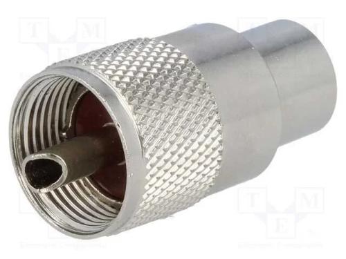Ficha, UHF (PL-259), macho, simples, RG11, solda,.