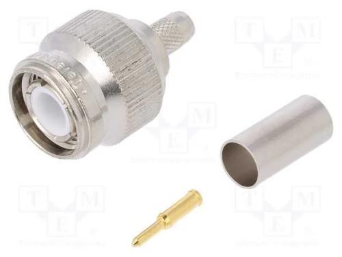 Ficha, Tnc, Macho, Simples, 50o, Rg223,Rg400, Cerrar, com Cabo, Ptfe