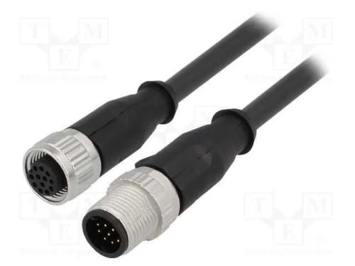 Cabo para Sensores/Automatização, Pin: 12, M12-M12, 2m, Pino