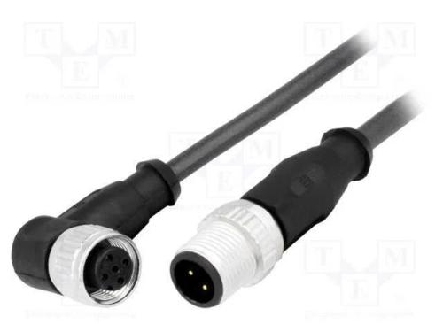 Cabo para Sensores/Automatização, Pin: 4, M12-M12, 0,5m, Pino