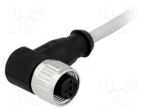 Ficha, M12, PIN: 4, fêmea, código A-DeviceNet / C.