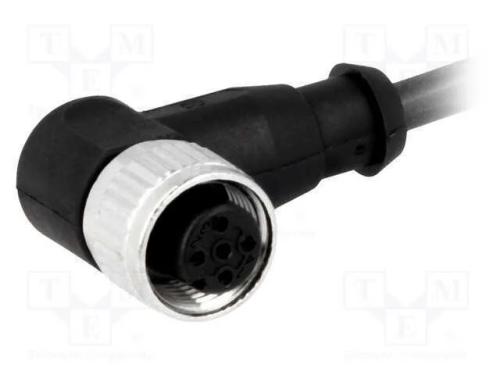 Ficha, M12, PIN: 4, fêmea, código A-DeviceNet / C.