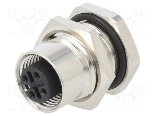 Tomada, M12, Pin: 4, Fêmea, Código A-Devicenet / Canopen, Tht, Ipx7