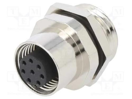 Tomada, M12, Pin: 8, Fêmea, Código A-Devicenet / Canopen, Tht, Ipx7