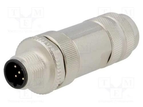 Ficha, M12, Pin: 5, Macho, Código B-Profibus, com Cabo, Ip67