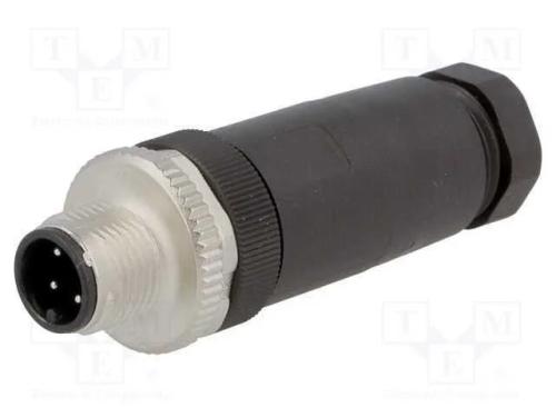 Ficha, M12, Pin: 4, Macho, Código A-Devicenet / Canopen, com Cabo