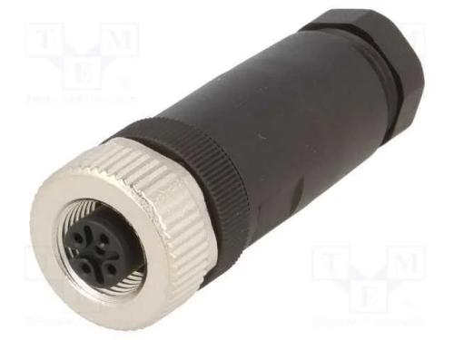 Ficha, M12, Pin: 5, Fêmea, Código A-Devicenet / Canopen, com Cabo