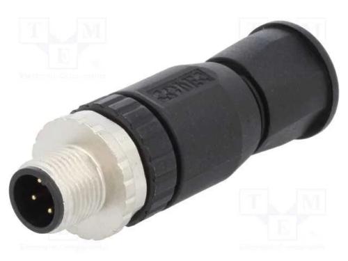 Ficha, M12, Pin: 4, Macho, Código A-Devicenet / Canopen, com Cabo