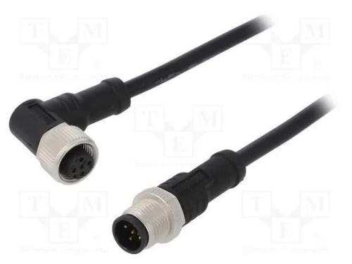 Cabo: paras sensores/automatização, PIN: 5, M12-M.