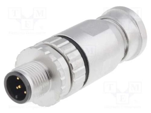 Ficha, M12, Pin: 5, Macho, Código A-Devicenet / Canopen, com Cabo