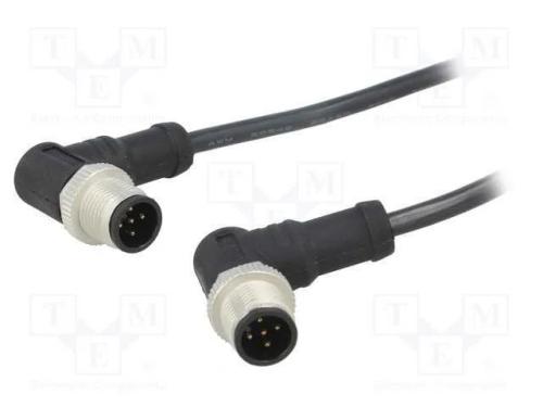 Cabo para Sensores/Automatização, Pin: 5, M12-M12, 1m, Pino, Pino