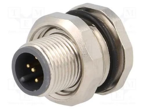 Tomada, M12, Pin: 5, Macho, Código A-Devicenet / Canopen, Solda