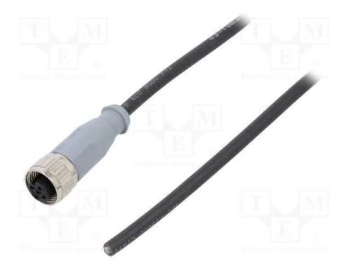Ficha, M12, PIN: 4, fêmea, código A-DeviceNet / C.