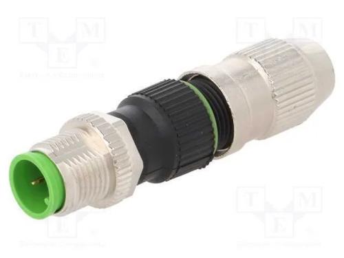 Ficha, M12, Pin: 4, Macho, Código A-Devicenet / Canopen, com Cabo