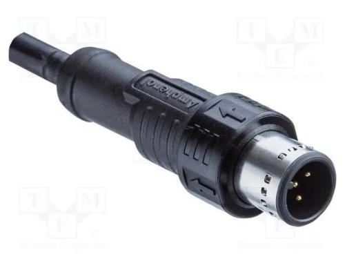 Ficha, M12, PIN: 5, macho, código B-Profibus, Com.