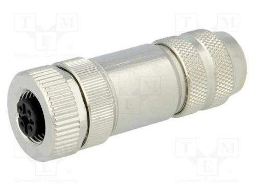 Ficha, M12, Pin: 2, Fêmea, Código B-Profibus, com Cabo, Ip67, 6÷8mm