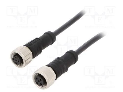 Cabo para Sensores/Automatização, Pin: 5, M12-M12, 1m, Pino, Pino