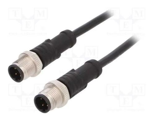 Cabo para Sensores/Automatização, Pin: 4, M12-M12, 1m, Pino, Pino