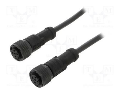 Cabo para Sensores/Automatização, Pin: 5, M12-M12, 1m, Pino, Pino