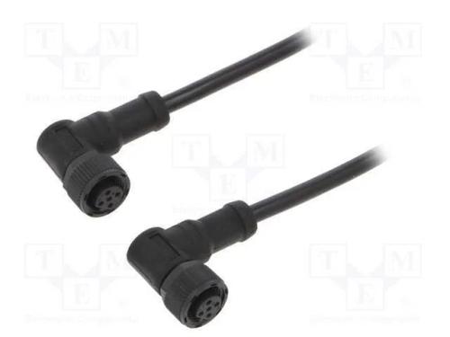 Cabo para Sensores/Automatização, Pin: 5, M12-M12, 1m, Pino, Pino
