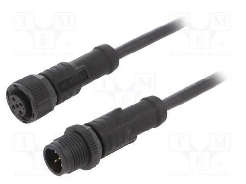 Cabo para Sensores/Automatização, Pin: 5, M12-M12, 1m, Pino, Pino