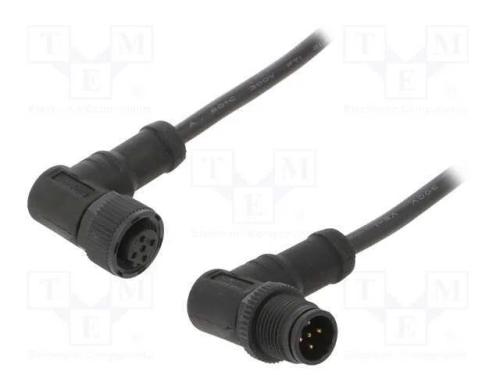 Cabo para Sensores/Automatização, Pin: 5, M12-M12, 1m, Pino, Pino